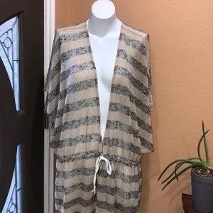 Rusty striped coverup
